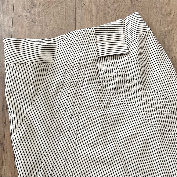 Eva Franco Striped Crisp Pencil Skirt - Picture 3 of 7